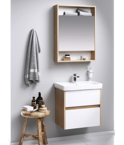 Тумба с умывальником AQWELLA City 60 дуб балтийский CI0106DB Тумба с умывальником AQWELLA City 60 дуб балтийский CI0106DB